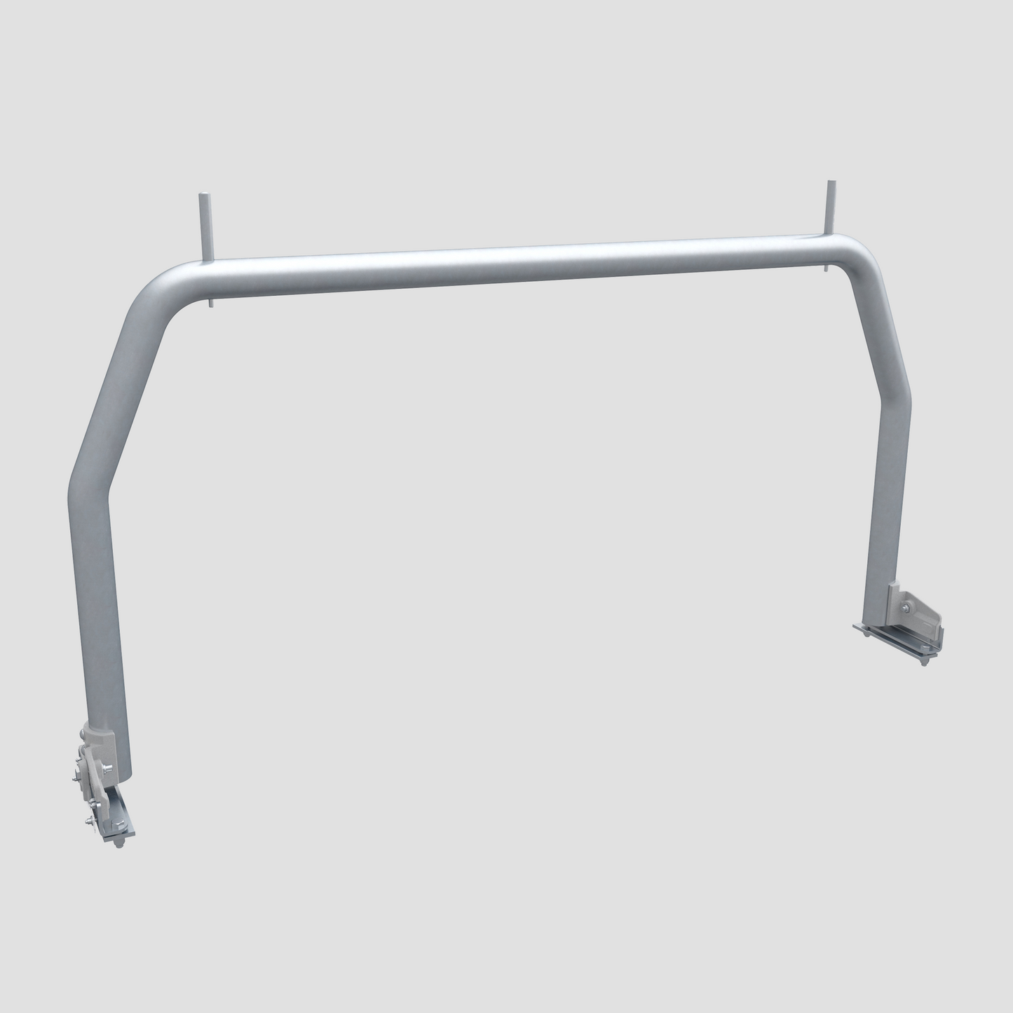 Rear Ladder Rack Round Tube (Pin Ears) - Steel Tray