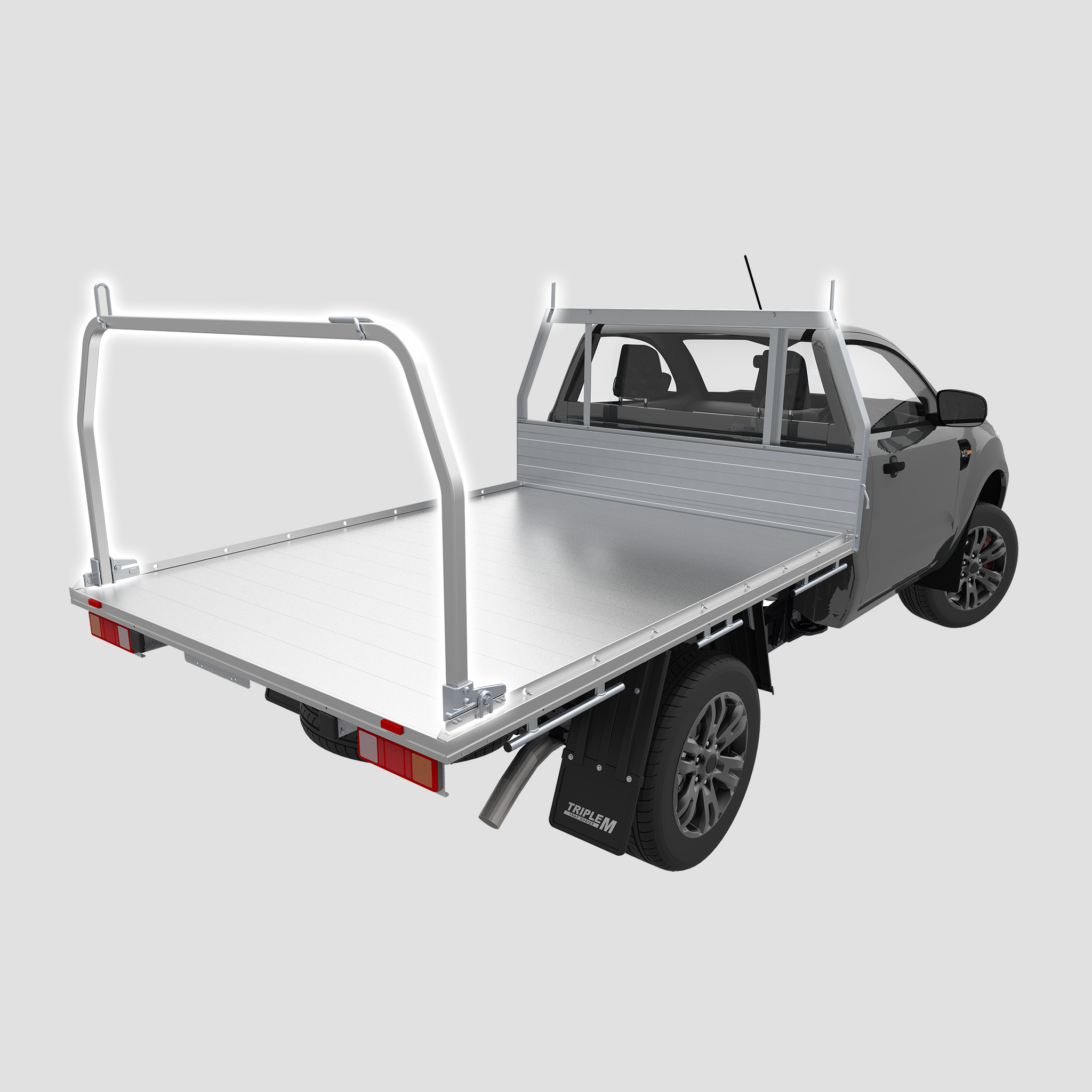 Rear Ladder Rack Square Tube Bow - Aluminium Tray – Triple M Tray Bodies