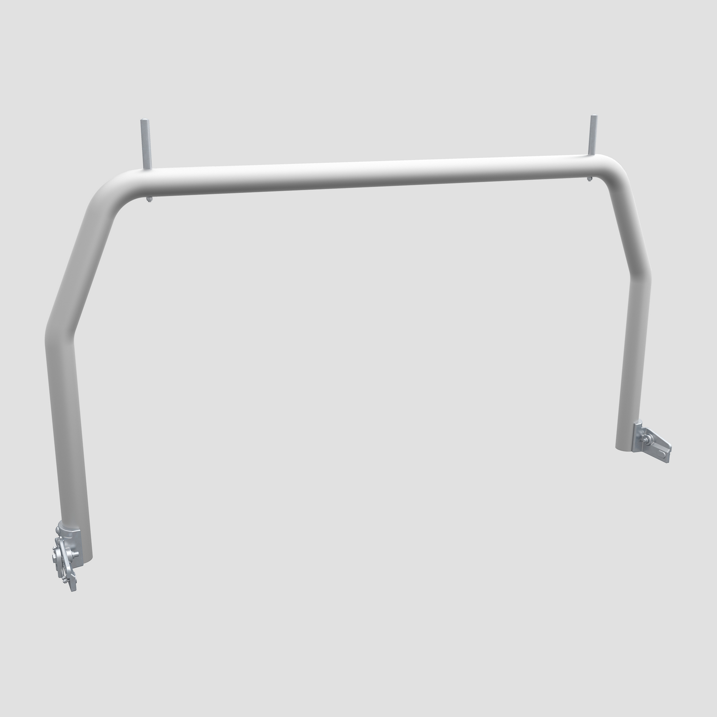 Rear Ladder Rack Round Tube (Pin Ears) - Aluminium Tray